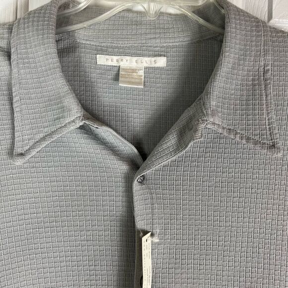 NWT Perry Ellis Mens Button Down Shirt XXL - Picture 2 of 3